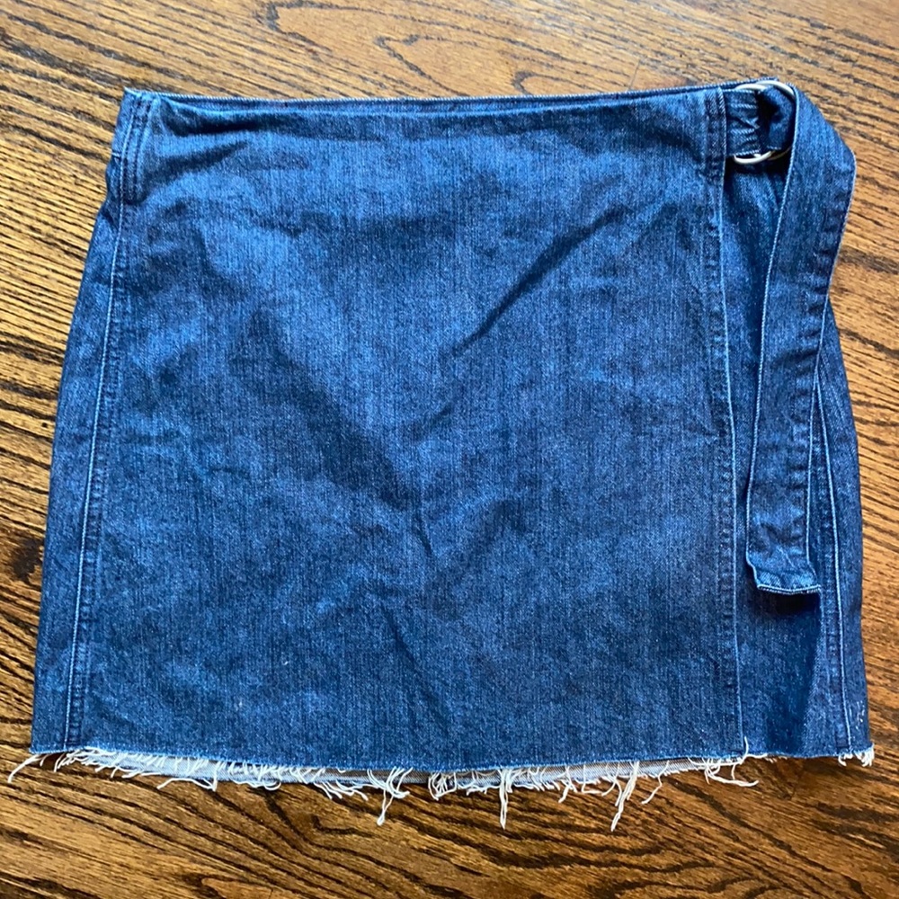 Madewell Denim Wrap Skirt Size 8